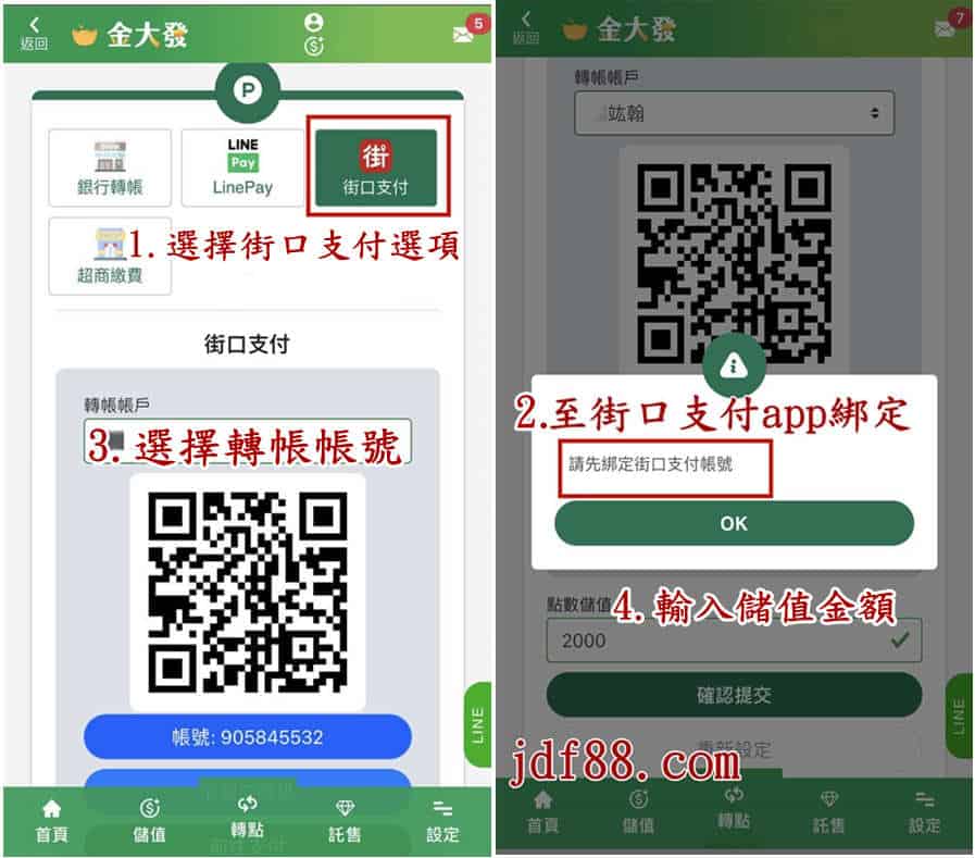 娛樂城儲值街口支付