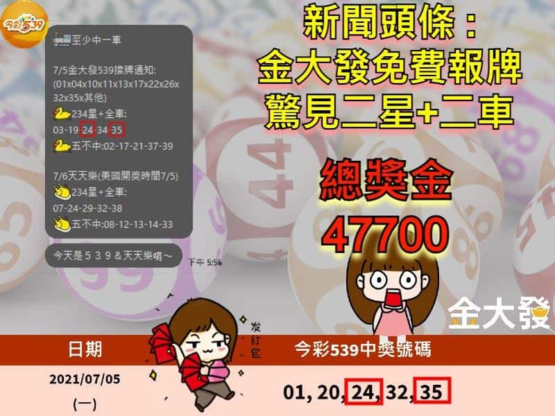 今彩539彩球報牌群組資訊