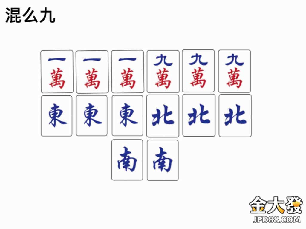 兩人麻將牌型混么九