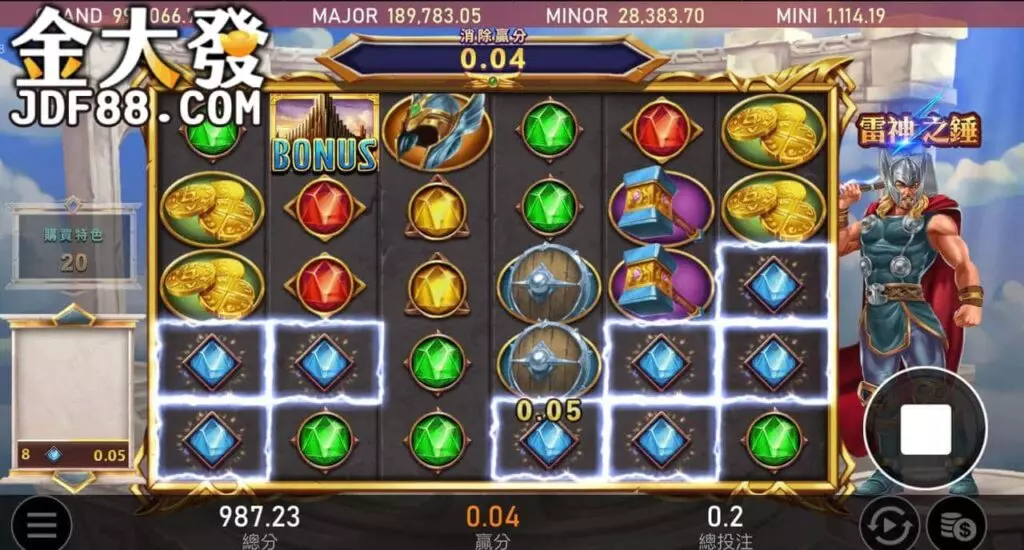 RSG雷神之鎚破解:想中Jackpot看懂5大吐分訊號是關鍵! 7 雷神之錘藍寶石訊號